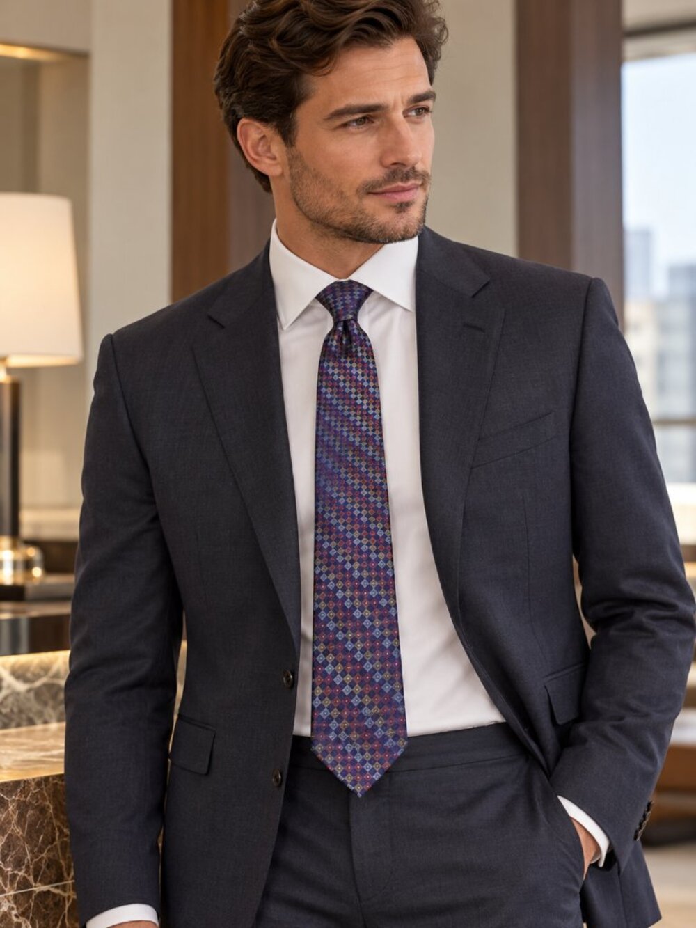 Brioni Silk Tie Men's Multicolor